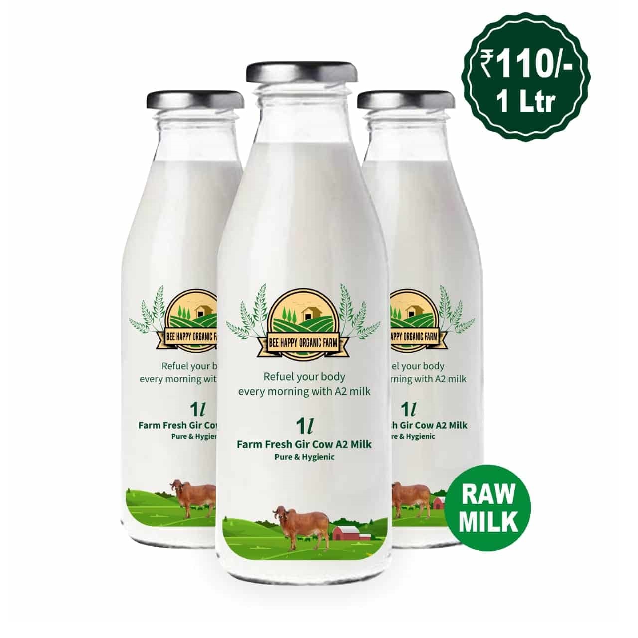 Unpasteurized A2 COW MILK breedwise for NOIDA Region only a2milkbasket